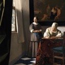Lady Writing a Letter with her Maid